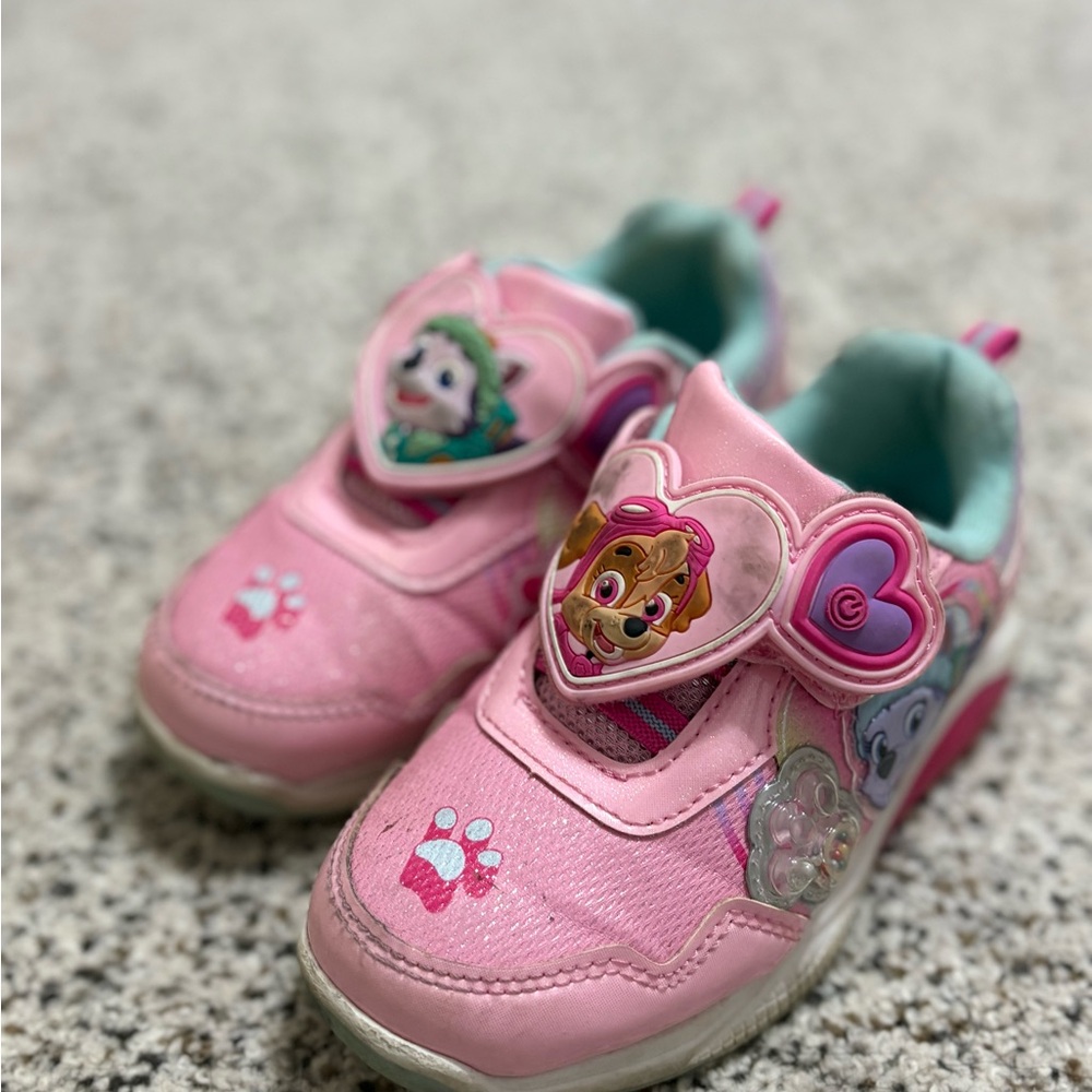 Paw patrol Velcro light up sneakers size 11